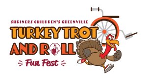 Shriners Children's Greenville Turkey Trot and Roll Logo