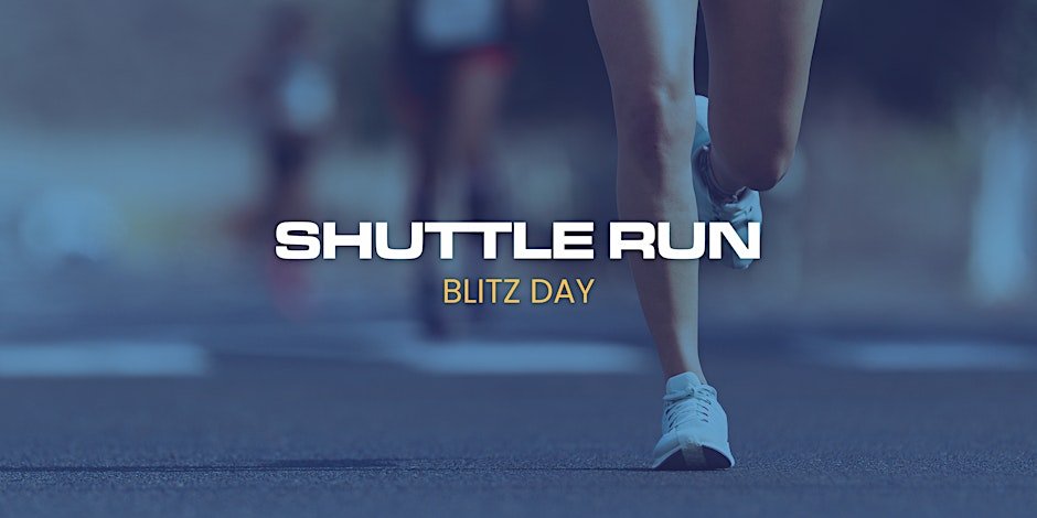 Shuttle Run Blitz Day Logo