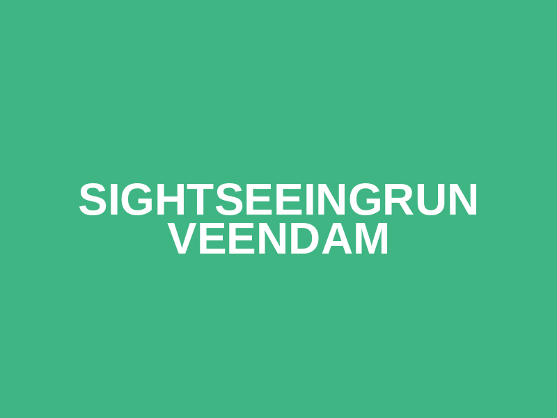 Sightseeingrun Veendam