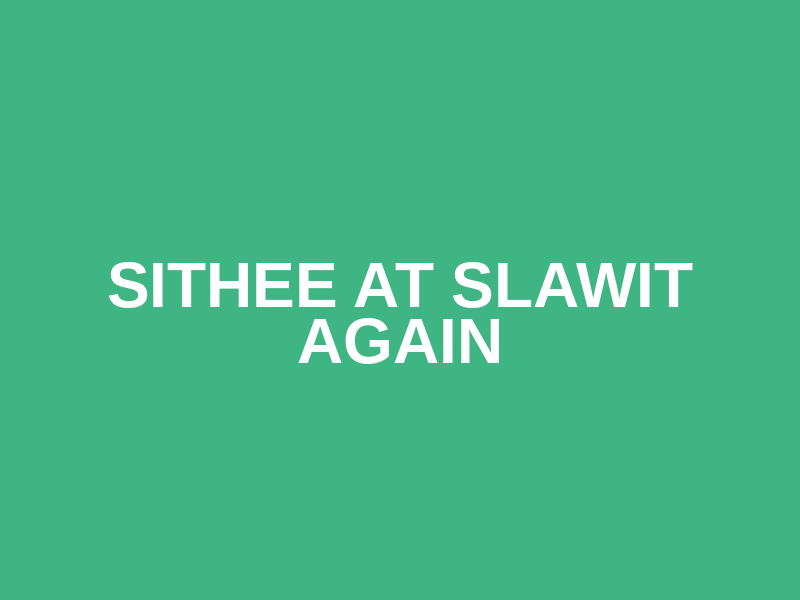 Sithee at Slawit Again Logo