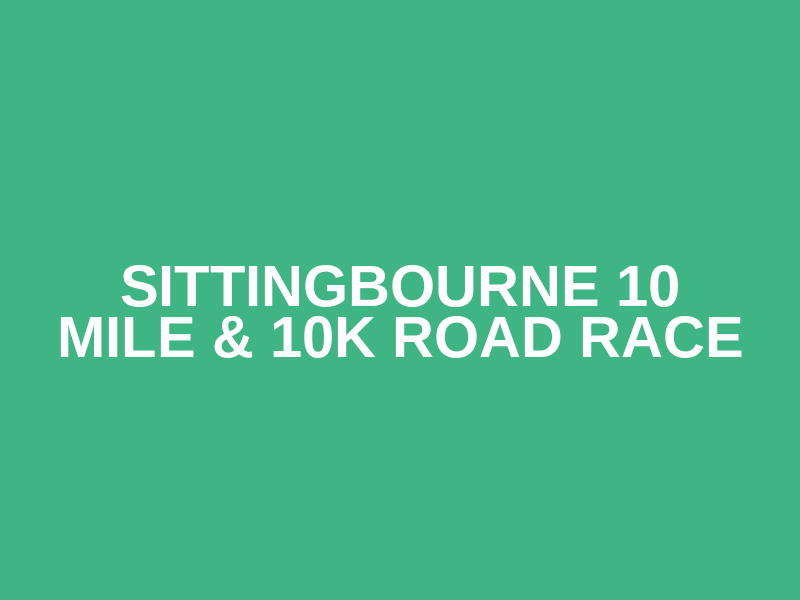 Sittingbourne 10 Mile & 10k Road Race Logo