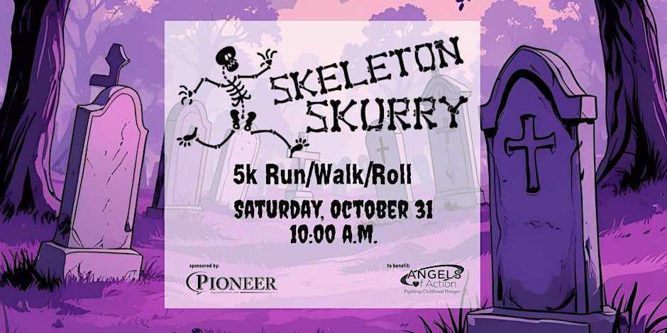 Skeleton Skurry 5k Run/Walk/Roll 2026 Logo