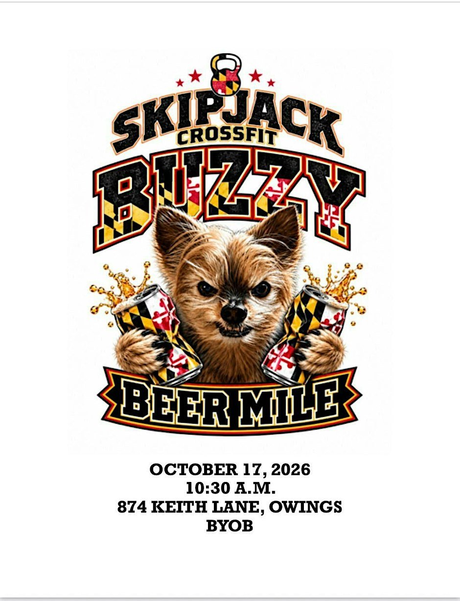 Skipjack CrossFit Presents: The Buzzy Beer/Donut Mile Logo