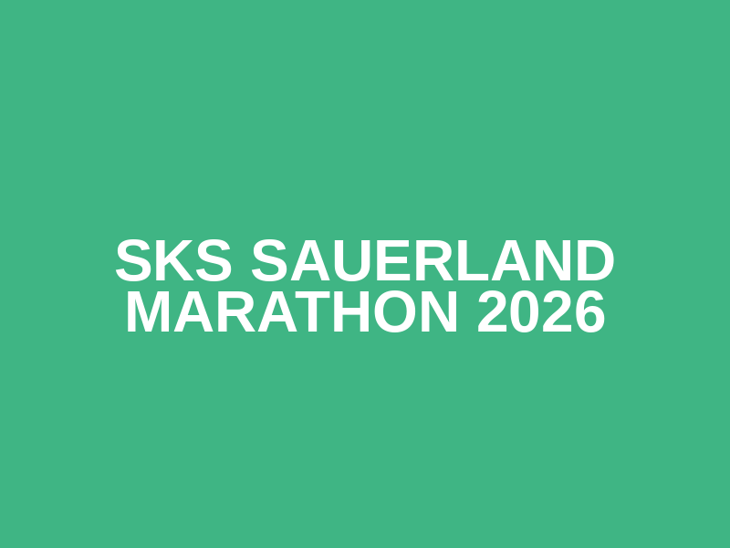 SKS SAUERLAND MARATHON 2026