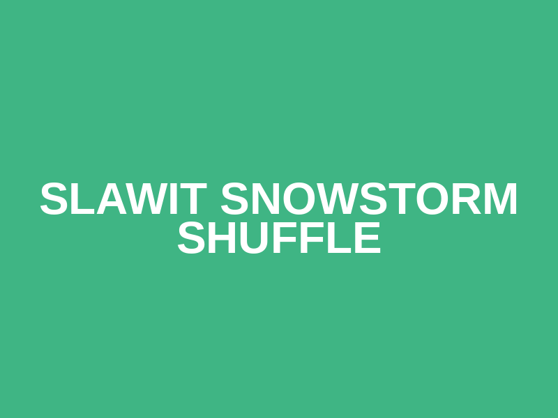 Slawit Snowstorm Shuffle Logo