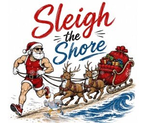 Sleigh the Shore 5K Logo