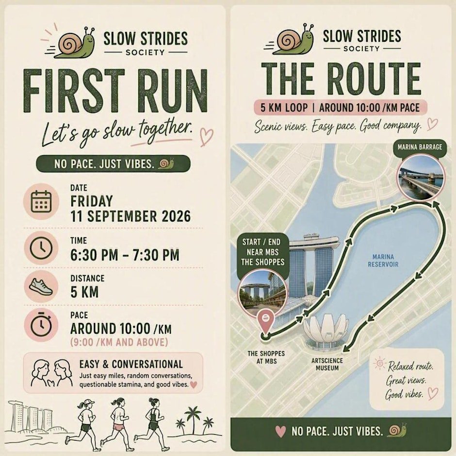 SLOW STRIDES SOCIETY: FIRST RUN