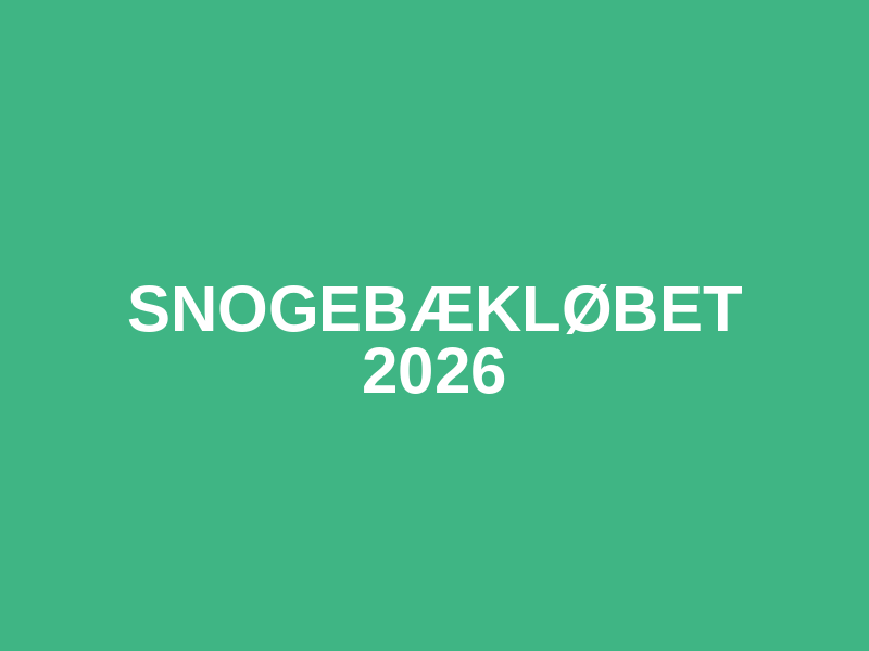 Snogebækløbet 2026 Logo