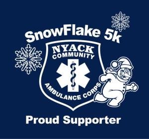 Snowflake 5K Run/Walk - Nyack Community Ambulance Corps Logo