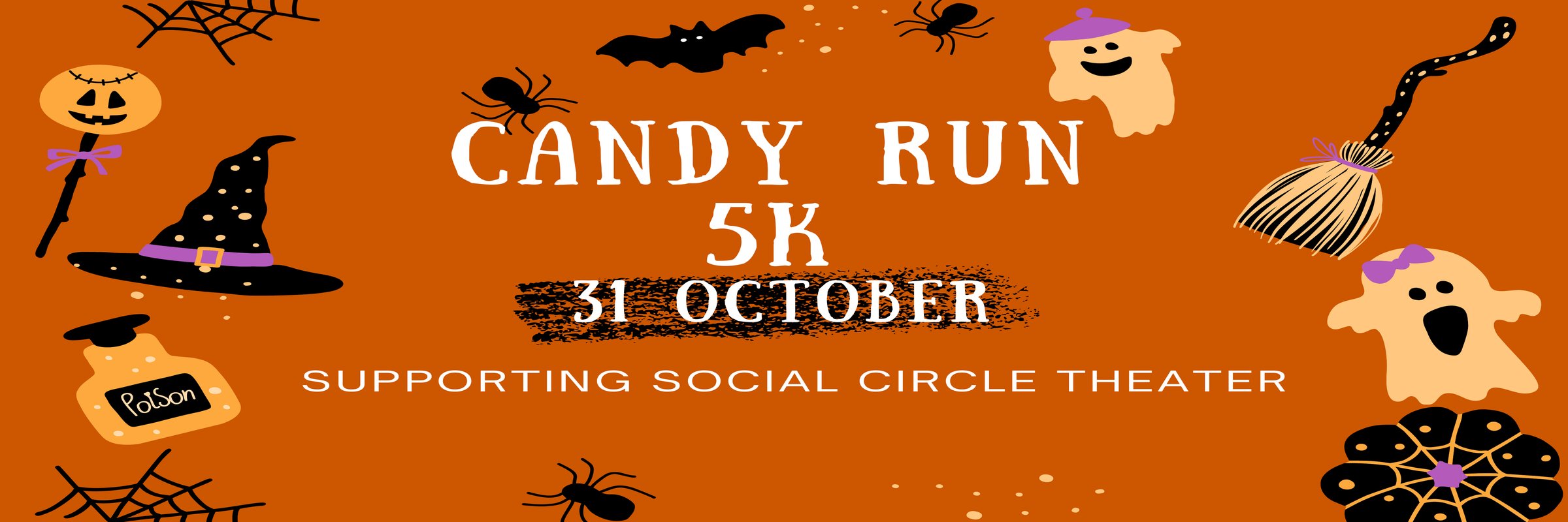 Social Circle Theater Candy Run 5K Logo