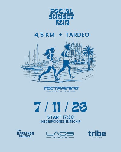 Social Sunset Run - TecTraining 2026 Logo