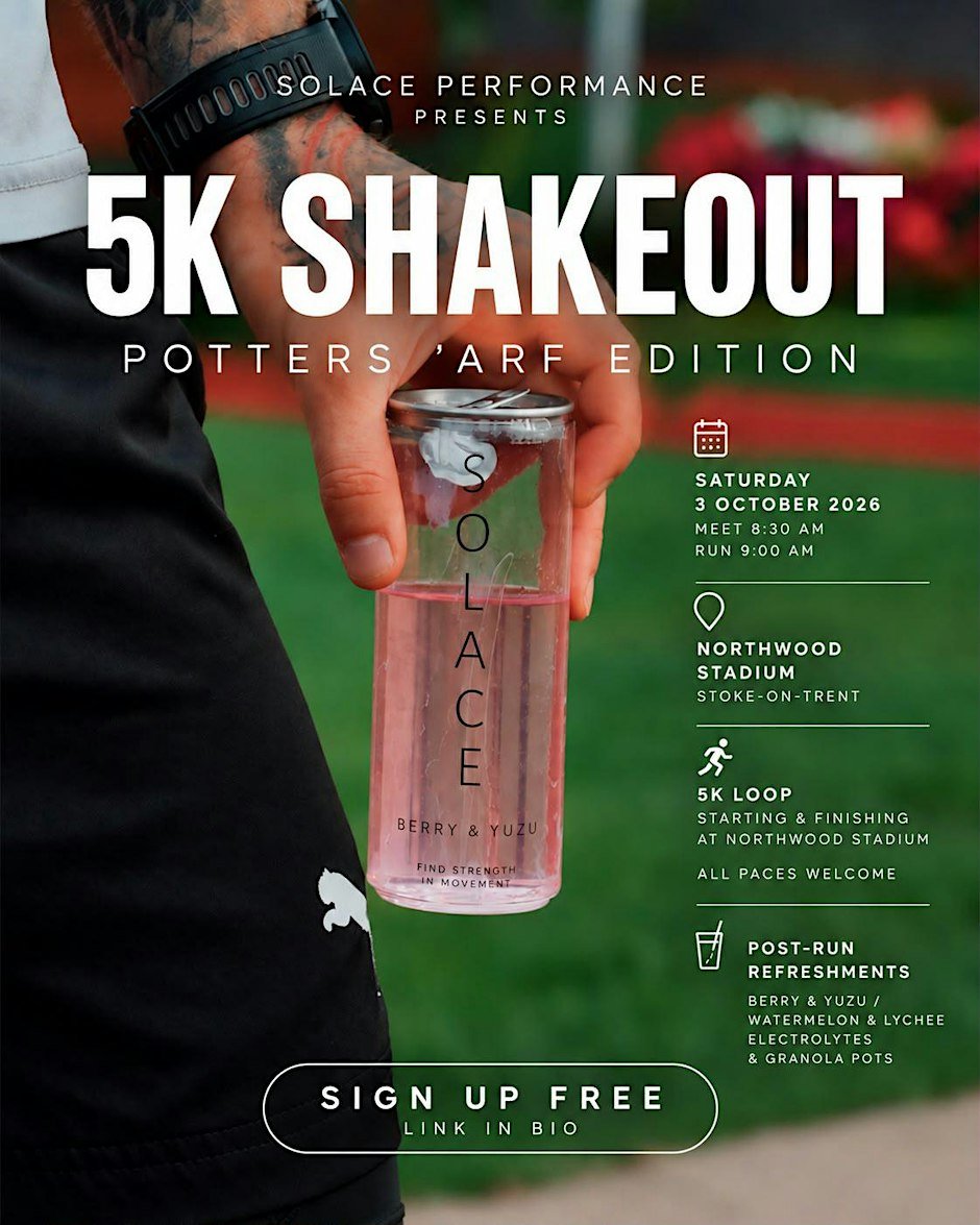 Solace Performance x Potters 'arf Shakeout 5K