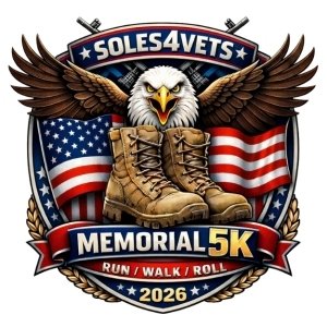 Soles4Vets Memorial 5k Race/Walk Logo