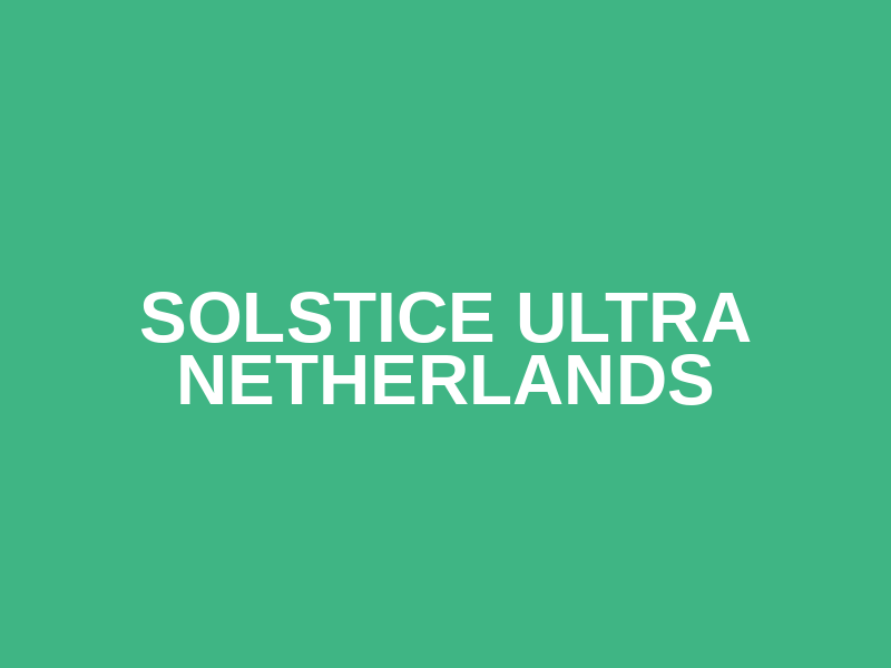 Solstice Ultra Netherlands Logo