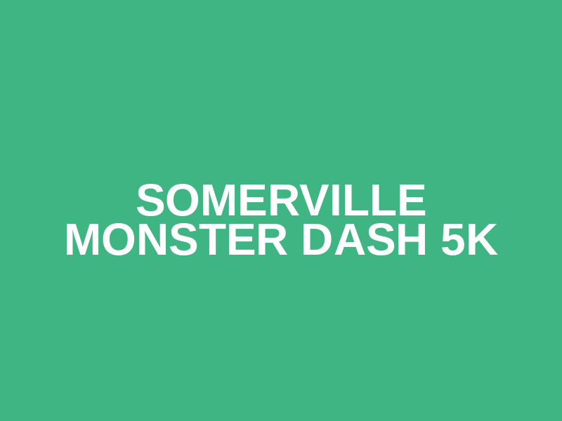 Somerville Monster Dash 5k Logo