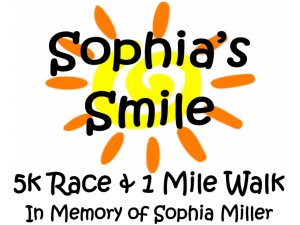 Sophia's Smile 5k & 1 Mile Walk Logo