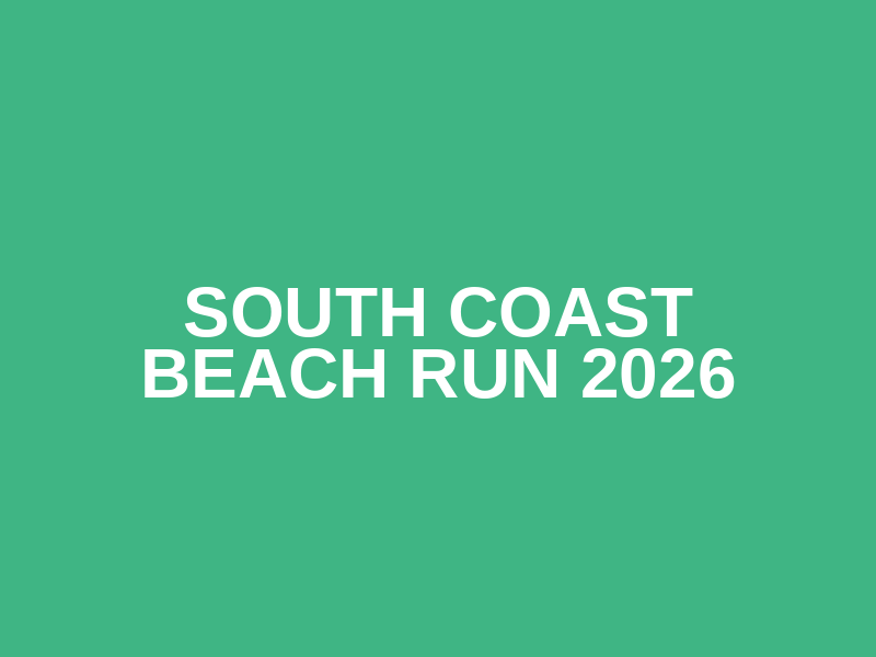 South Coast Beach Run 2026 Logo