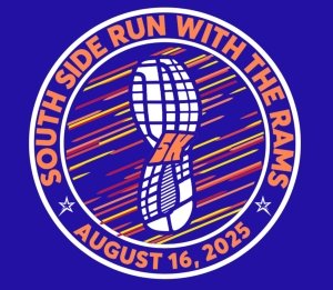 South Side Area MS & HS Run with the Rams 5k Logo