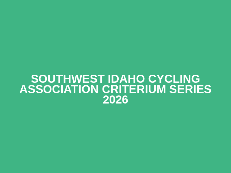 Southwest Idaho Cycling Association Criterium Series 2026 Logo