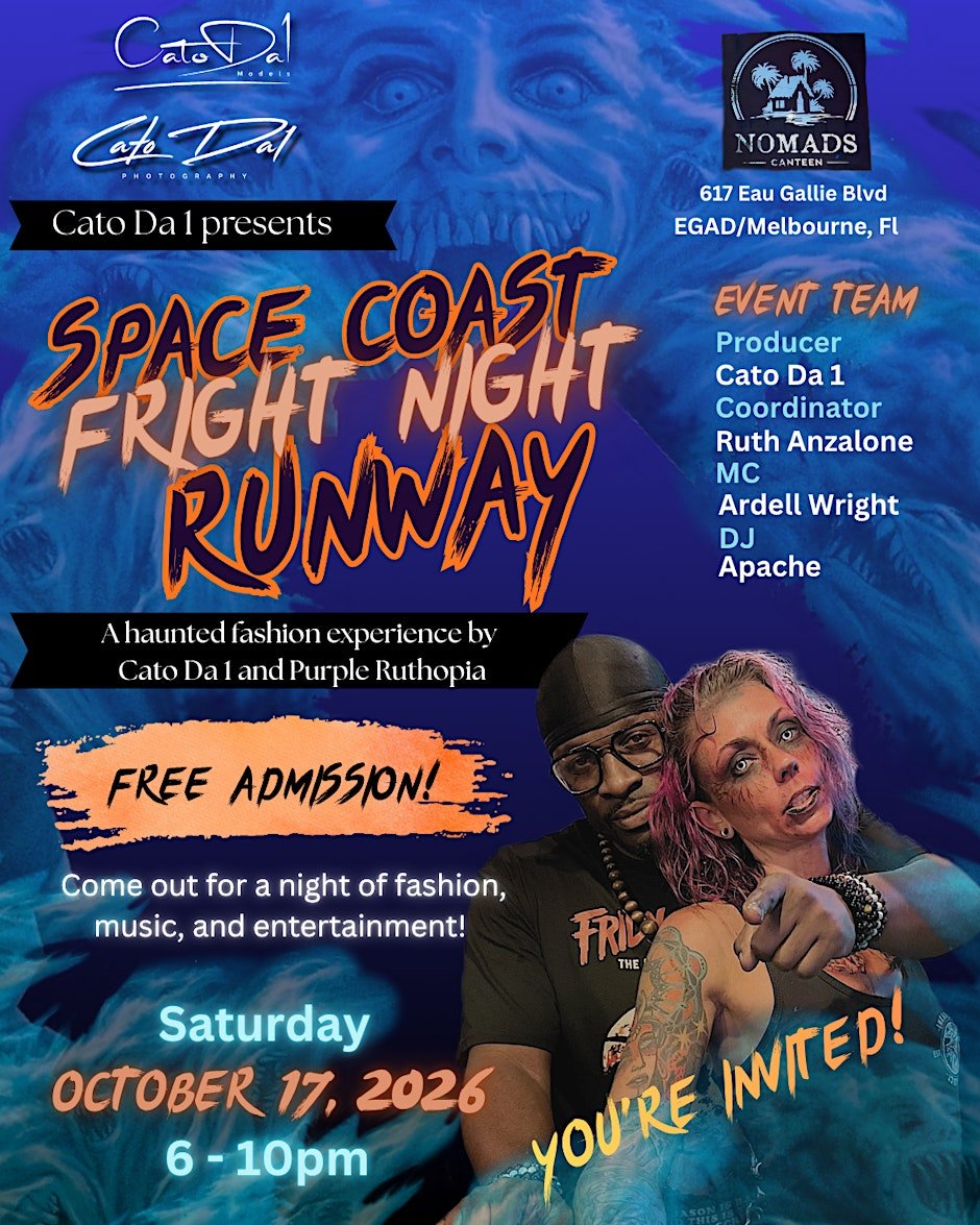 Space Coast Fright Night Runway Logo
