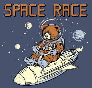 Space Race Run Logo