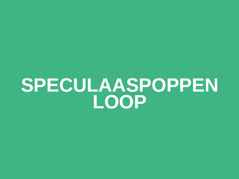 Speculaaspoppenloop Logo