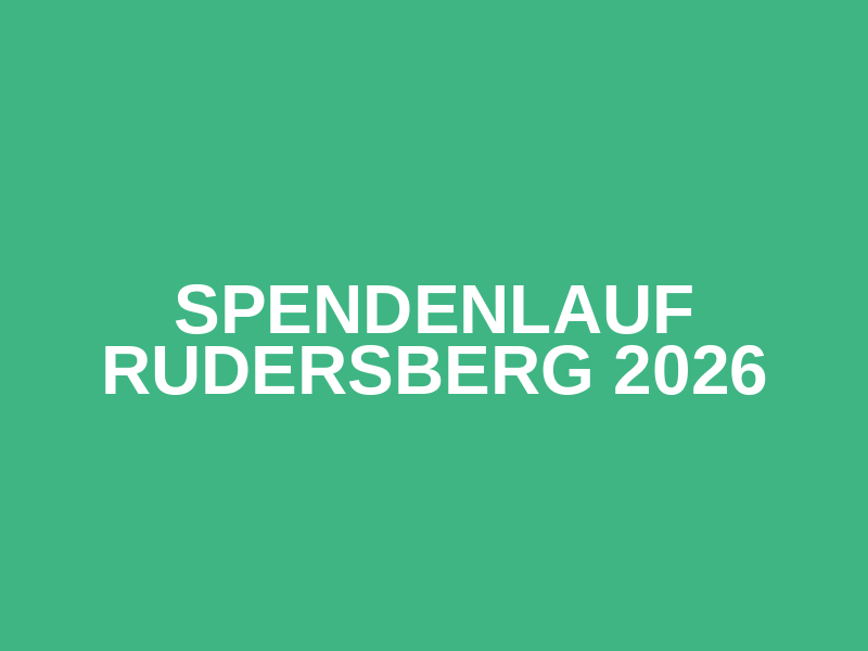 Spendenlauf Rudersberg 2026 Logo