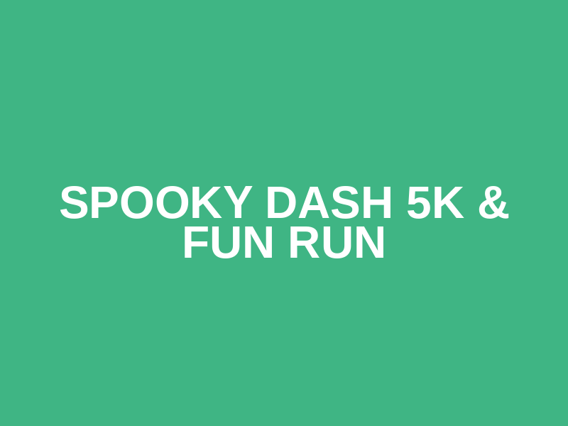 Spooky Dash 5K & Fun  Run Logo