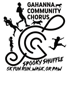 Spooky Shuffle 5K, Fun Run, Walk, and Paw Logo