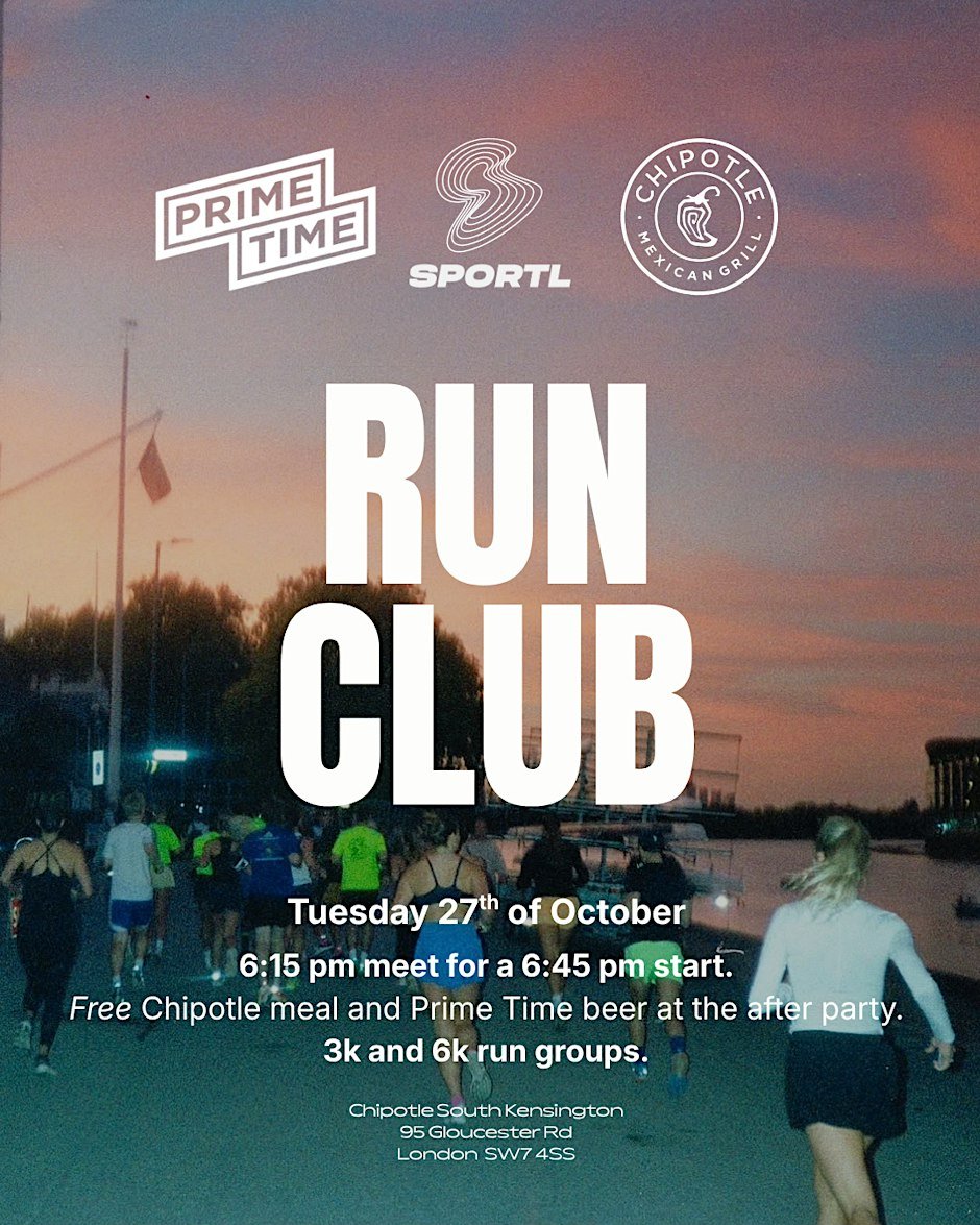 SPORTL Run Club x Chipotle x Prime Time Logo