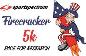 Sportspectrum Firecracker 5k Race for Research Logo