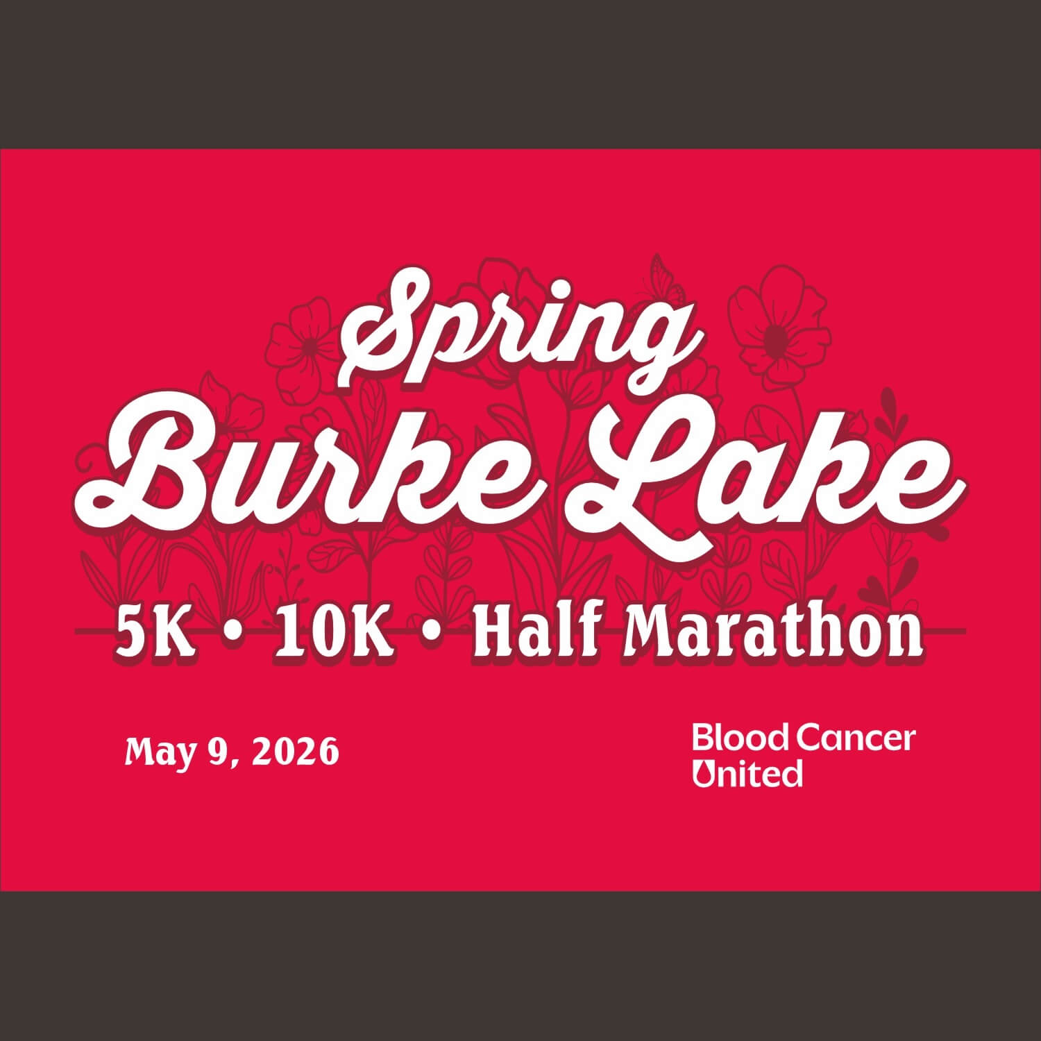 Spring Burke Lake 5k, 10k, & Half Logo