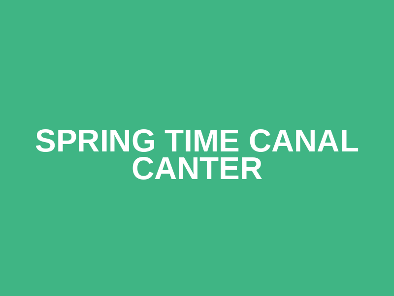 Spring Time Canal Canter Logo