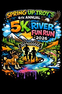 Spring Up Troy 5K River Fun Run Logo