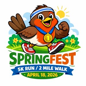 Springfest 5K Run/2 Mile Walk Logo