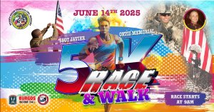 SSGT Javier Ortiz Memorial 5K Race/Walk Logo