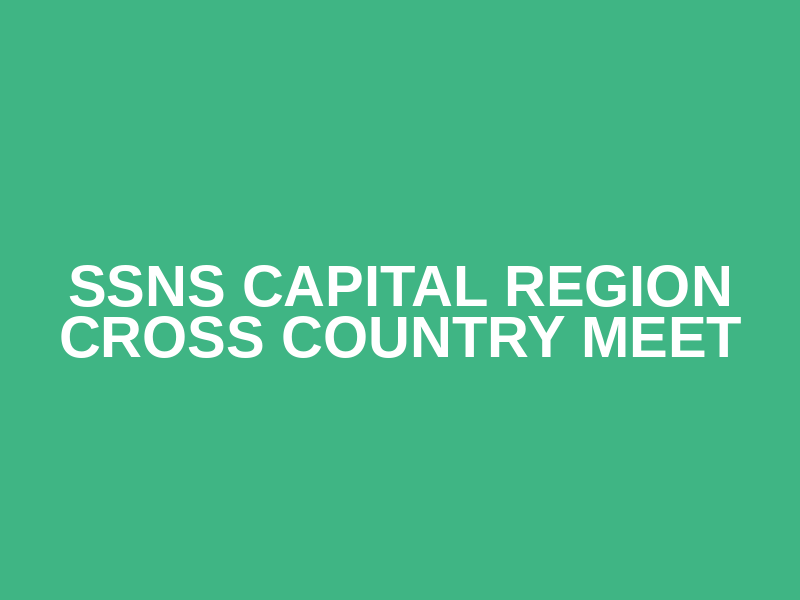 SSNS Capital Region Cross Country Meet Logo