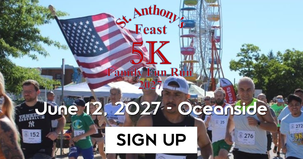 St. Anthony's Feast 5K Run/Walk 2027 Logo