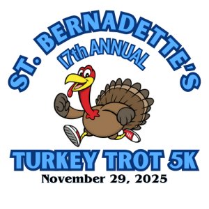 St. Bernadette's 18th Annual Turkey Trot Logo