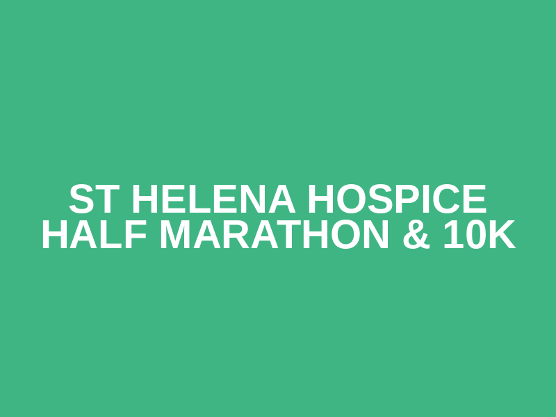 St Helena Hospice Half Marathon & 10k Logo