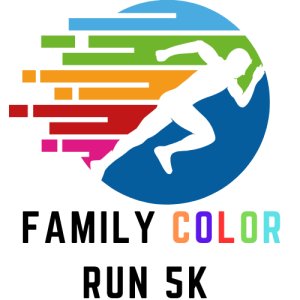 St. Johns County Parks & Rec Family Color Run 5k Logo