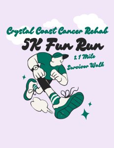 Crystal Coast Cancer Rehab Center 5K Run & 1 Mile Cancer Survivor Walk Logo