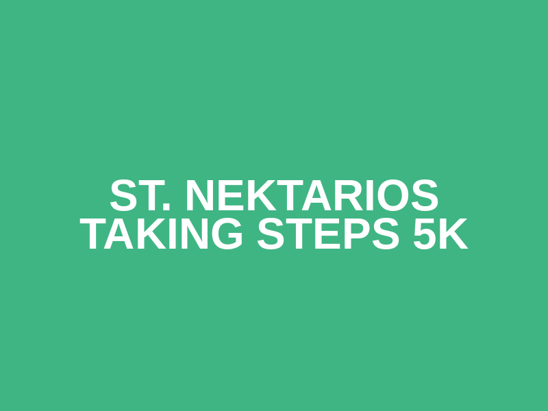 St. Nektarios Taking Steps 5k Logo