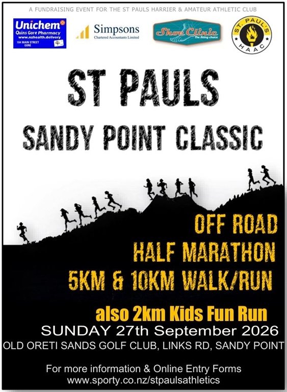 ST PAULS SANDY POINT CLASSIC, 21km, 10km, 5km, 2km