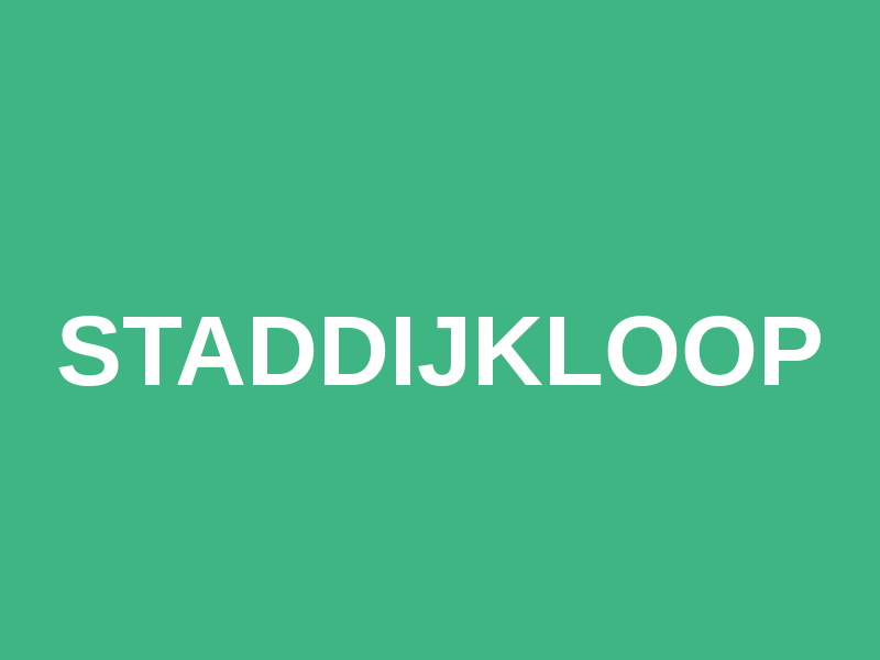 Staddijkloop