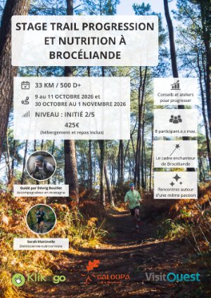 Stage trail de progression et nutrition à Brocéliande (novembre)