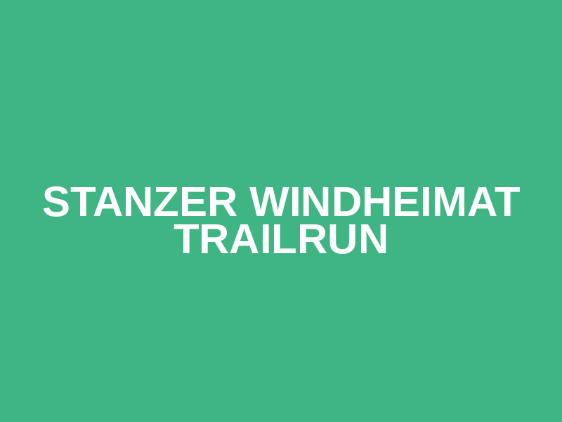 Stanzer Windheimat Trailrun Logo