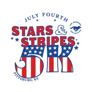 Stars and Stripes 5K - Pittsburg, KS Logo