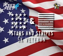 Stars & Stripes VeteRun 5K Benefits Honor Flight Rochester Logo