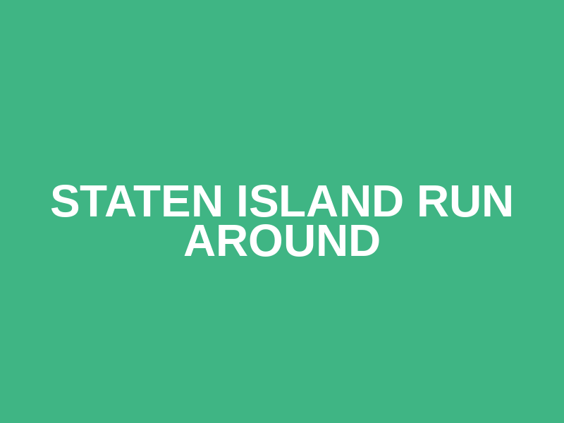 Staten island run around Logo